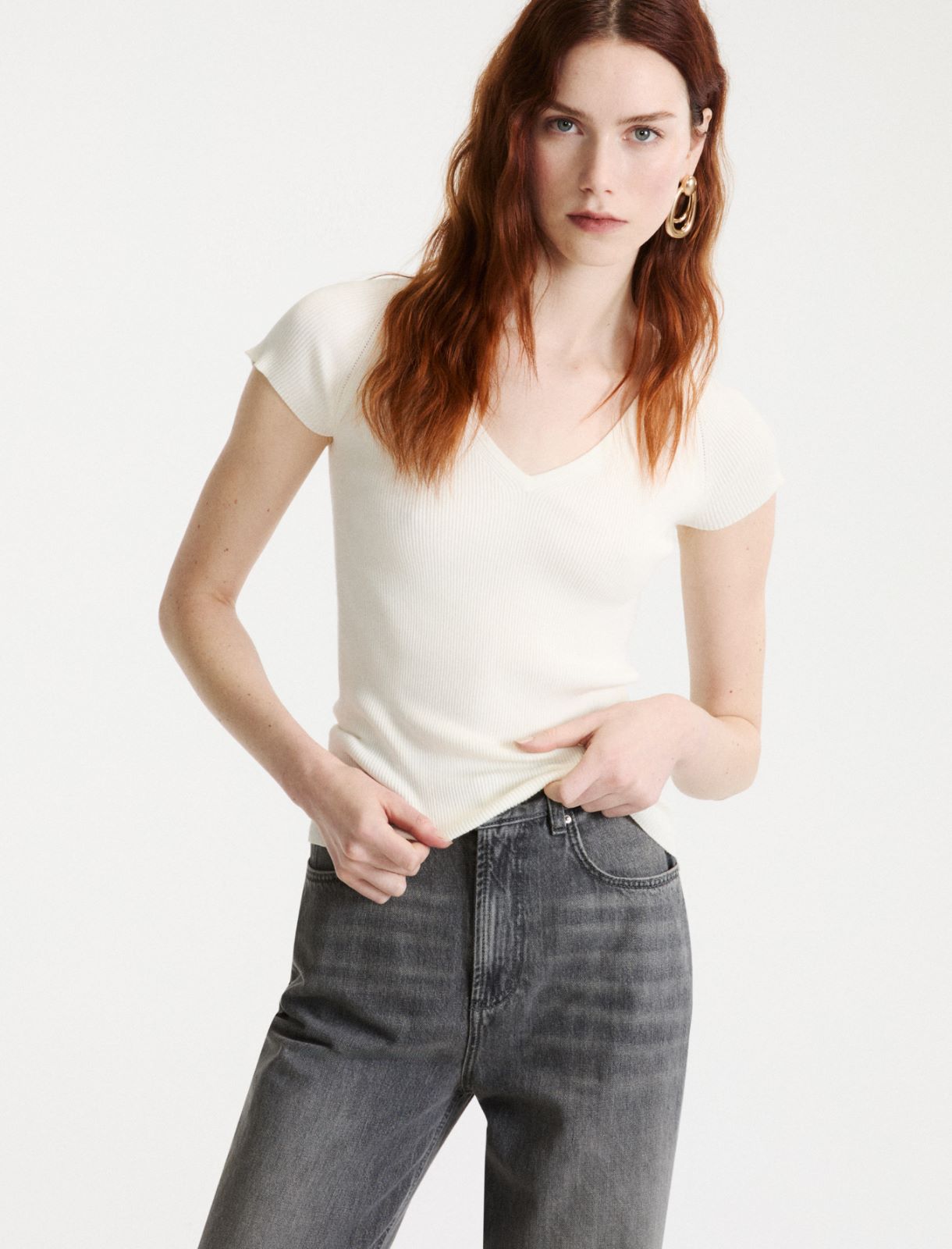 Viscose-blend T-shirt - WHITE - Marella - 4