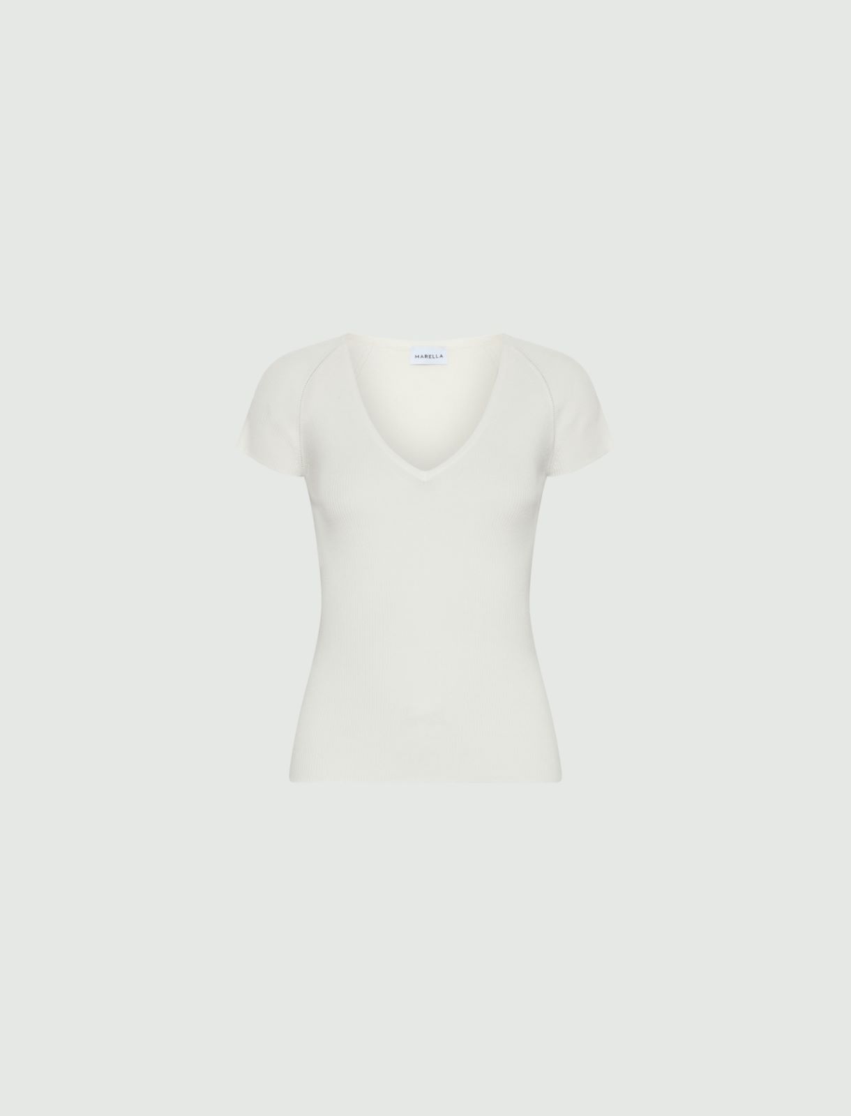 Viscose-blend T-shirt - WHITE - Marella