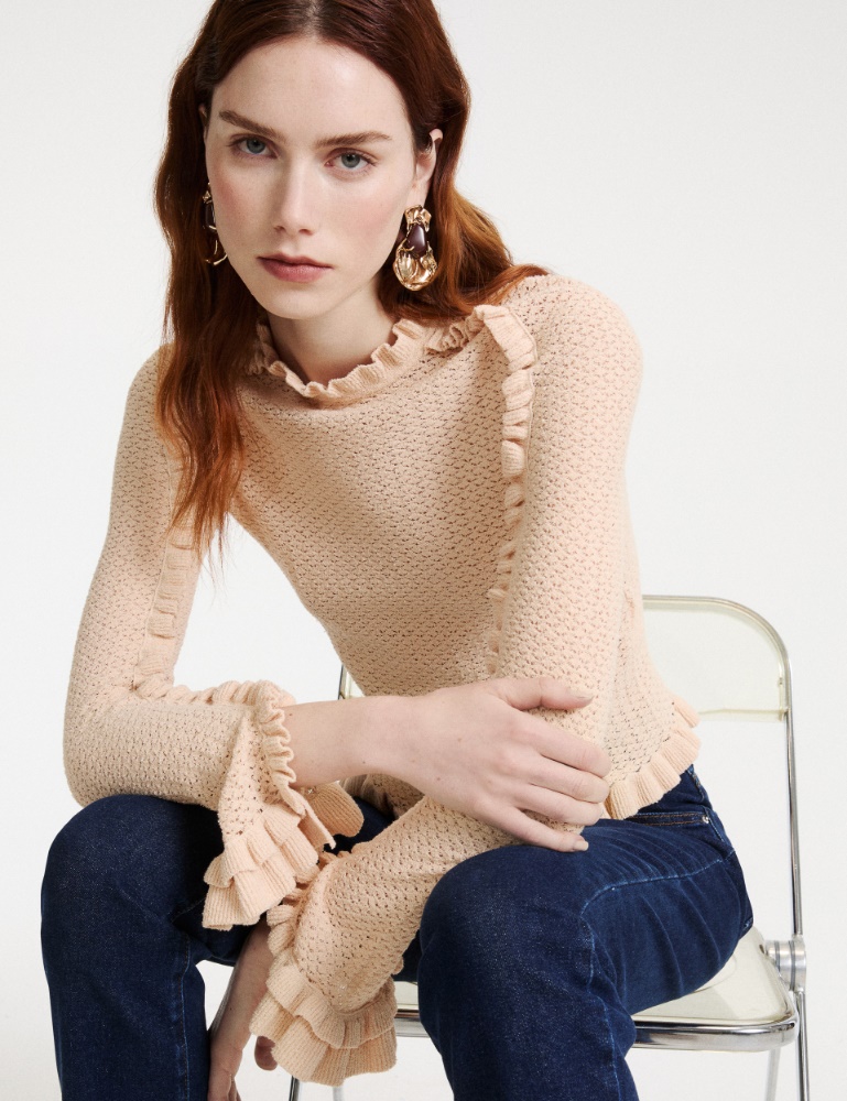 Maglia aderente in filato bouclé - Marella