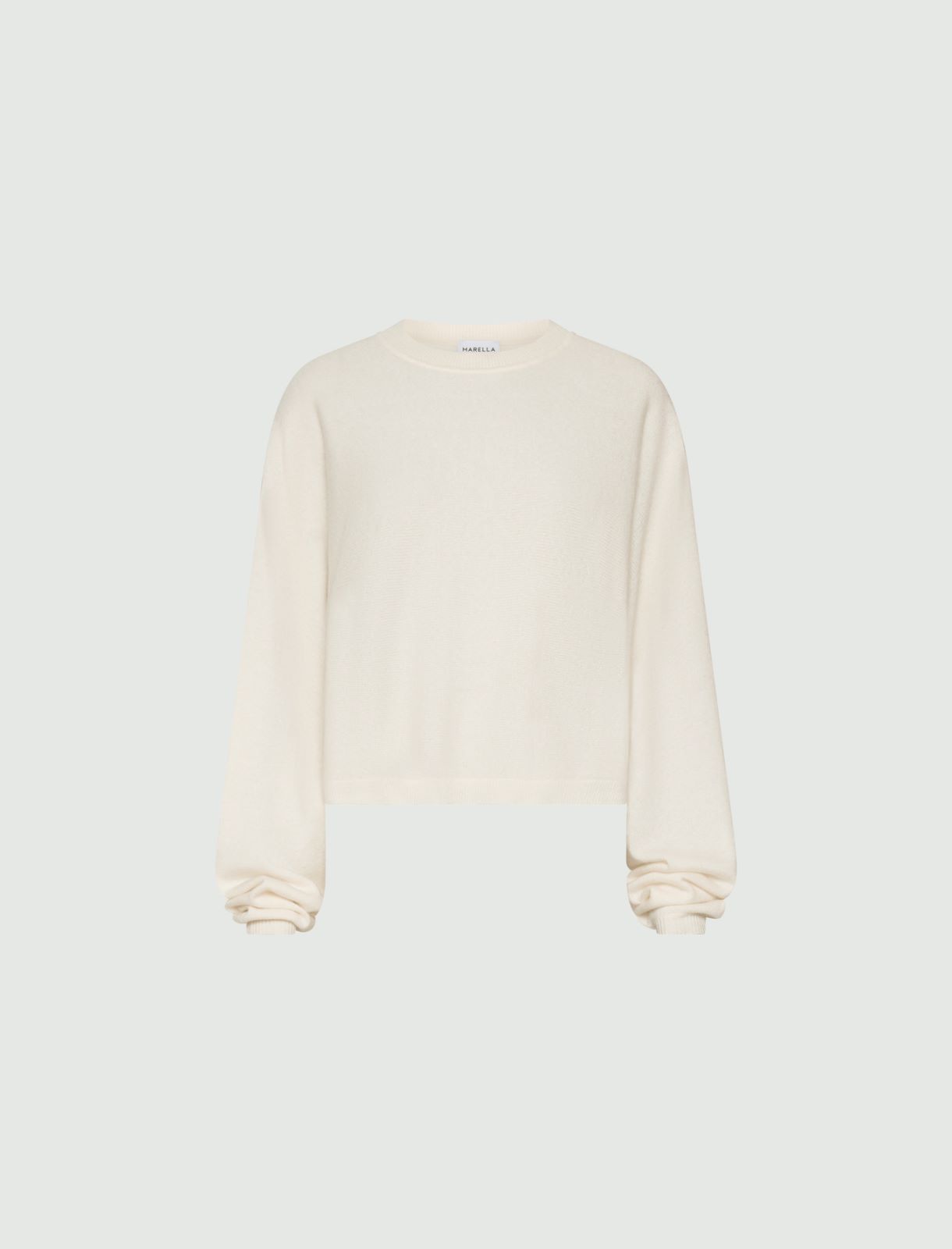 Pure cashmere kimono jumper - CREAM - Marella