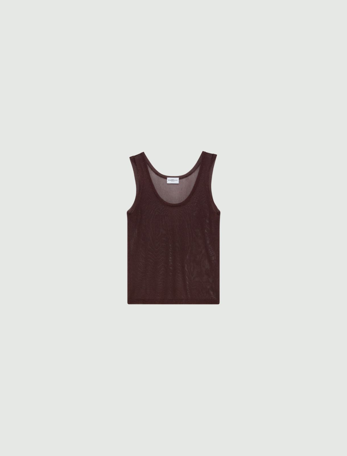 Viscose and lurex top - BORDEAUX - Marella