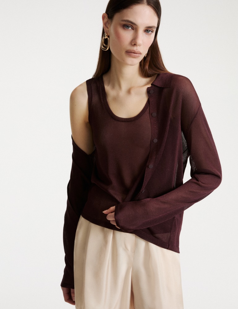 Viscose and lurex top - Marella