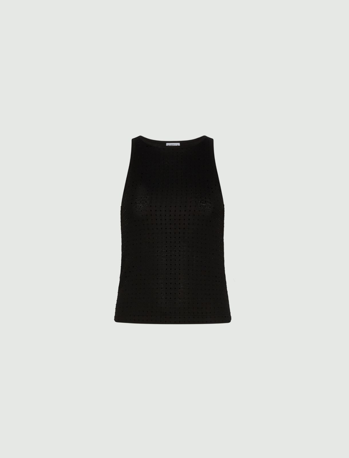 Top de punto de mezcla de lana - NEGRO - Marella