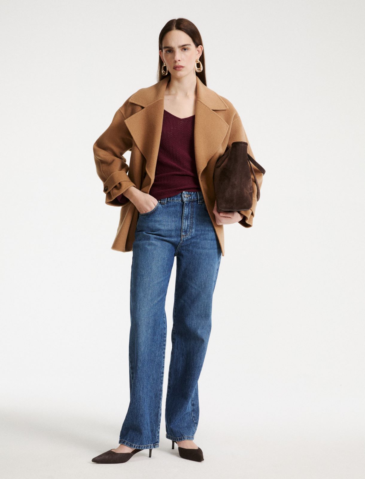 Maglia in filato bouclé - BORDEAUX - Marella - 2