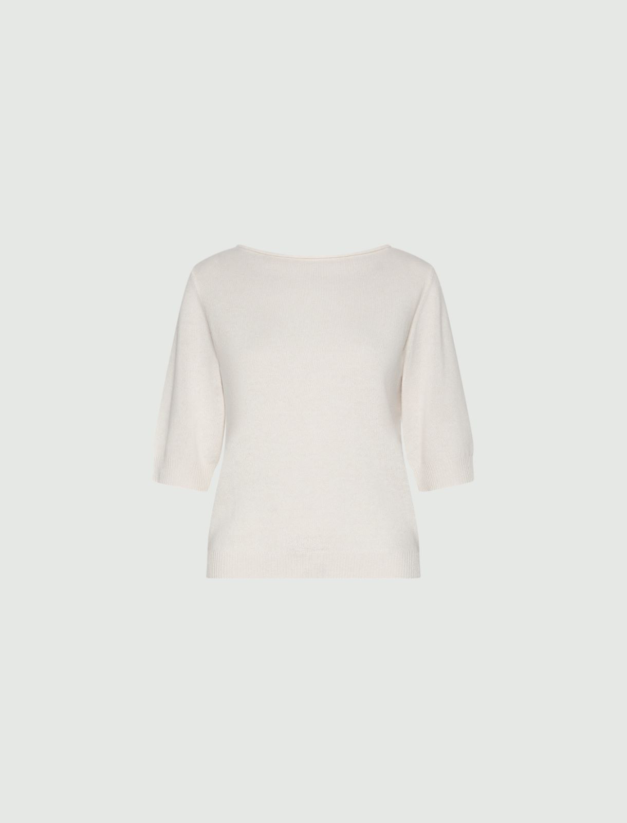 Pull en cachemire à manches trois-quarts - CREME - Marella