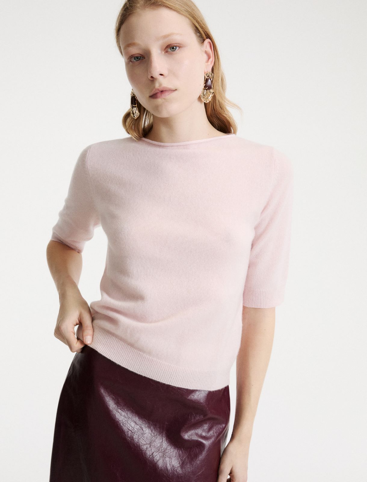 3/4-sleeve cashmere jumper - PINK - Marella - 4