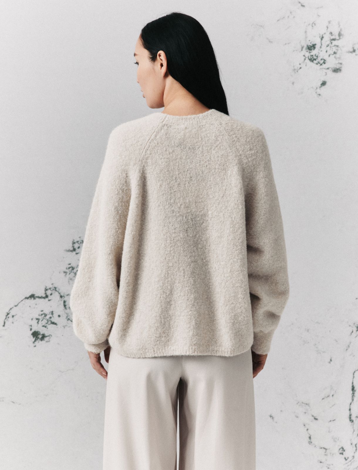 Suri alpaca bouclé jumper - TURTLEDOVE - Marella - 3