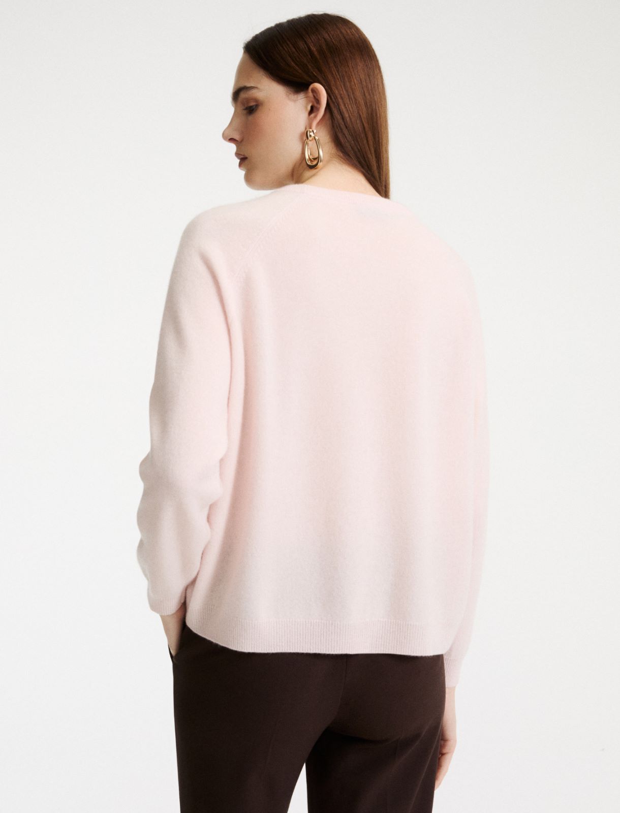 Crew-neck cashmere jumper - PINK - Marella - 3