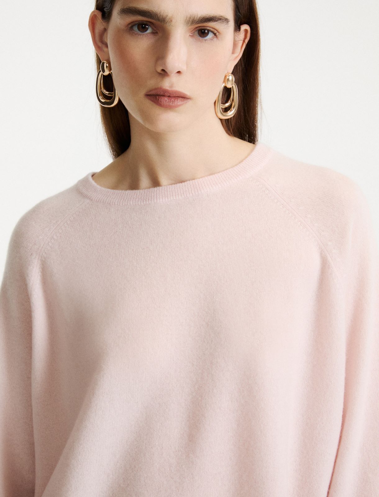 Crew-neck cashmere jumper - PINK - Marella - 5