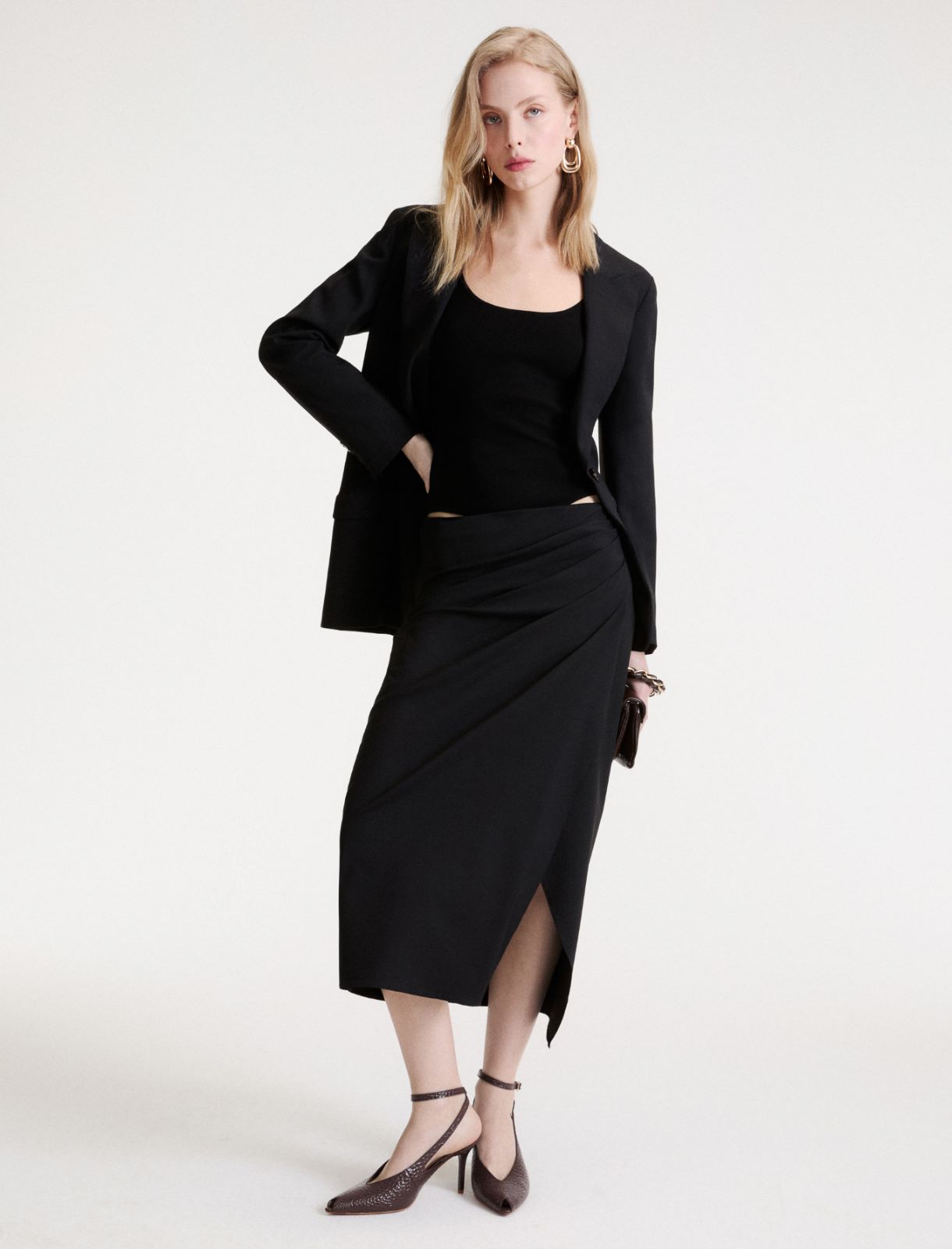 Body ajusté en maille - NOIR - Marella - 2