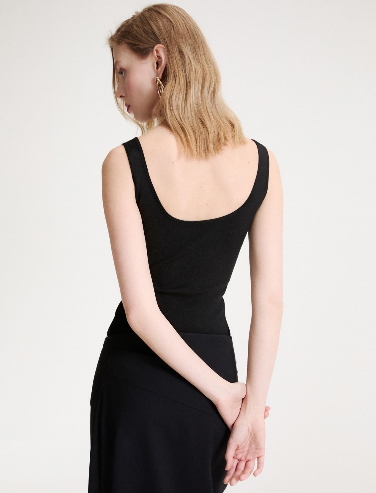 Body ajusté en maille - NOIR - Marella - 3