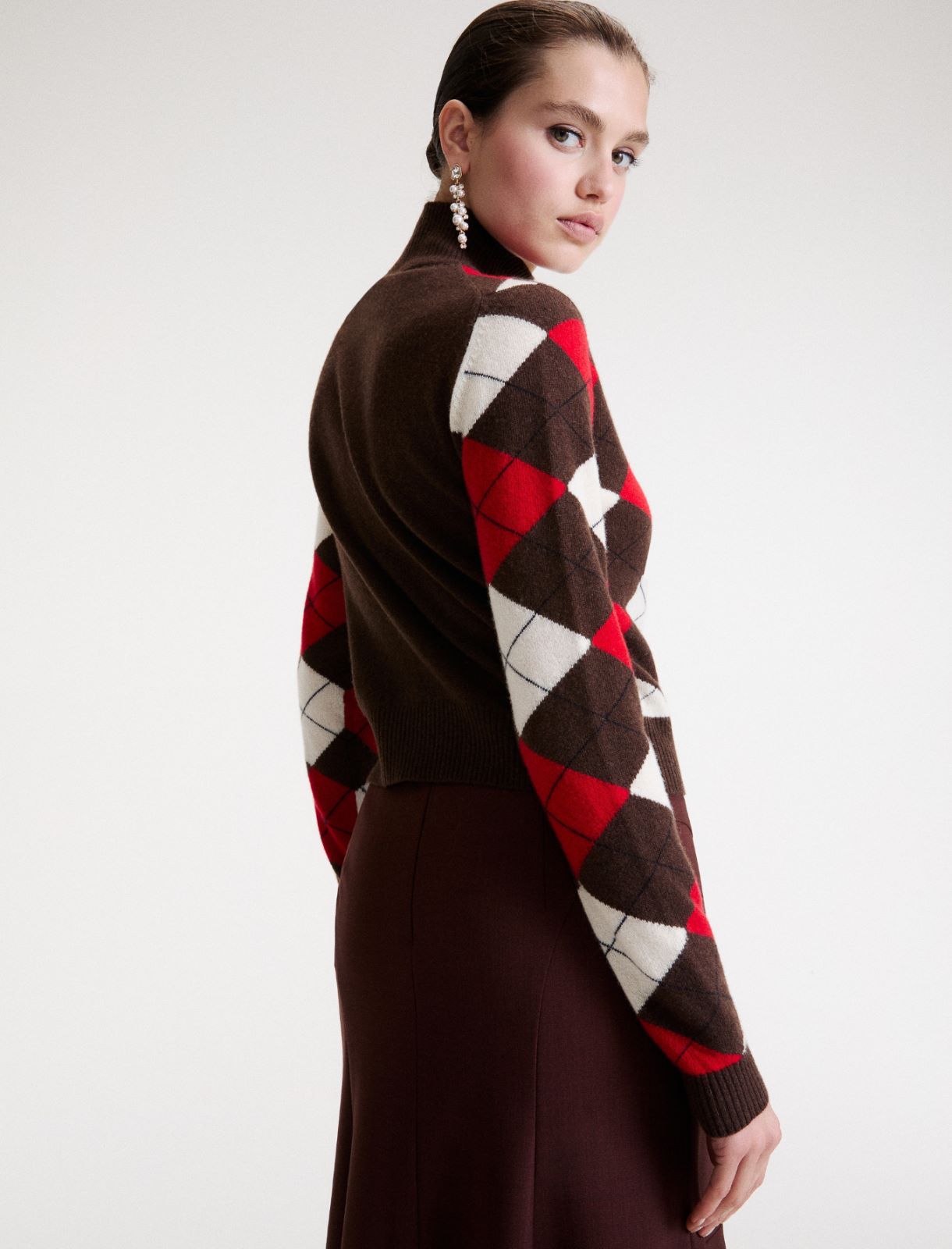 Cashmere-blend jumper - RED - Marella - 3
