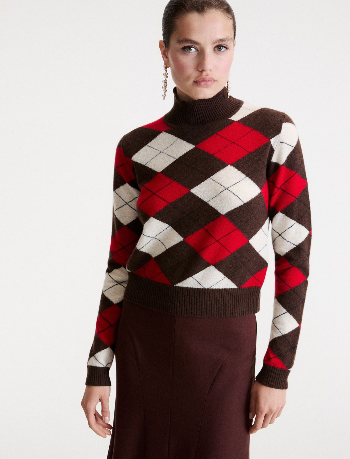 Cashmere-blend jumper - RED - Marella - 4