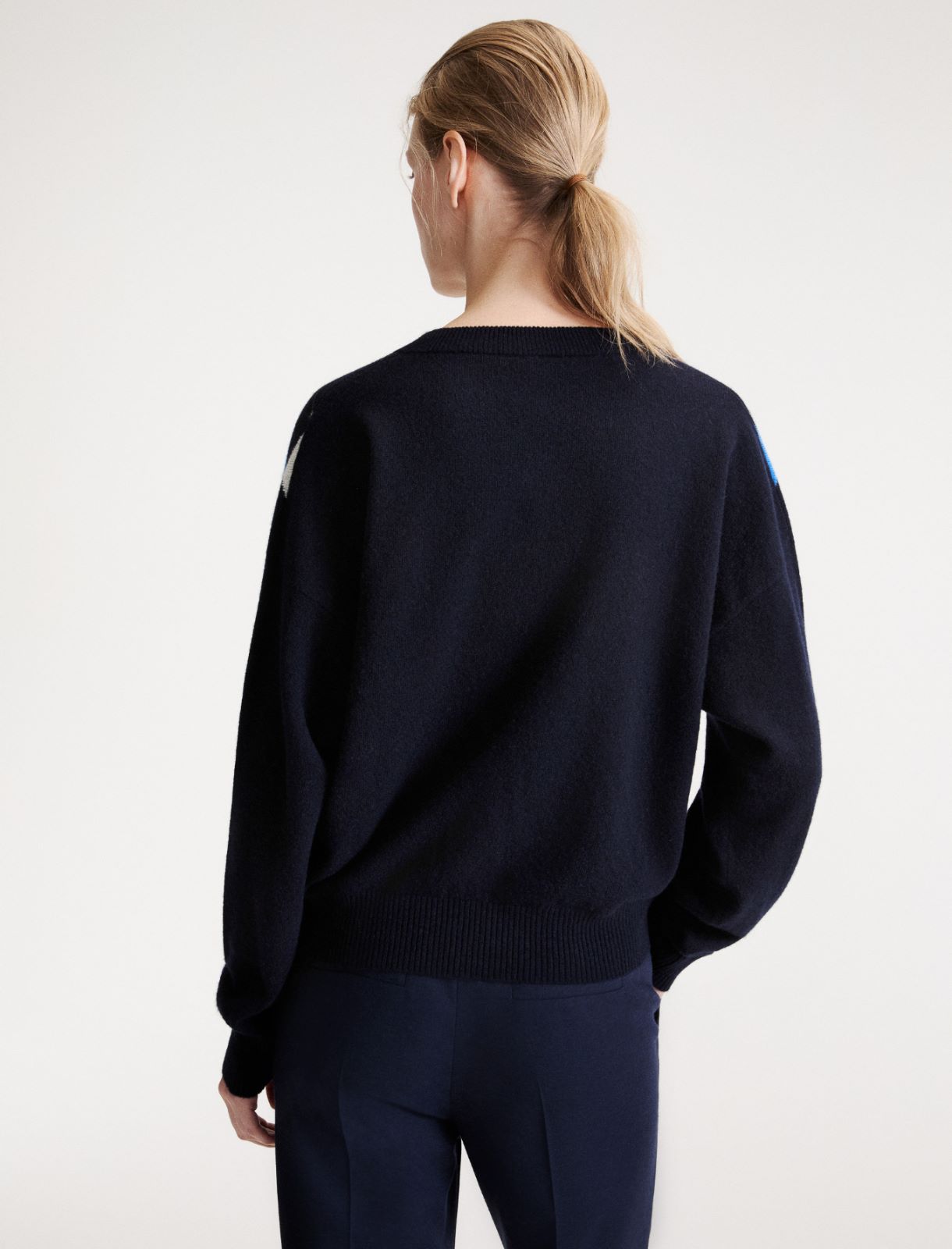 V neck jumper - PERIWINKLE BLUE - Marella - 3