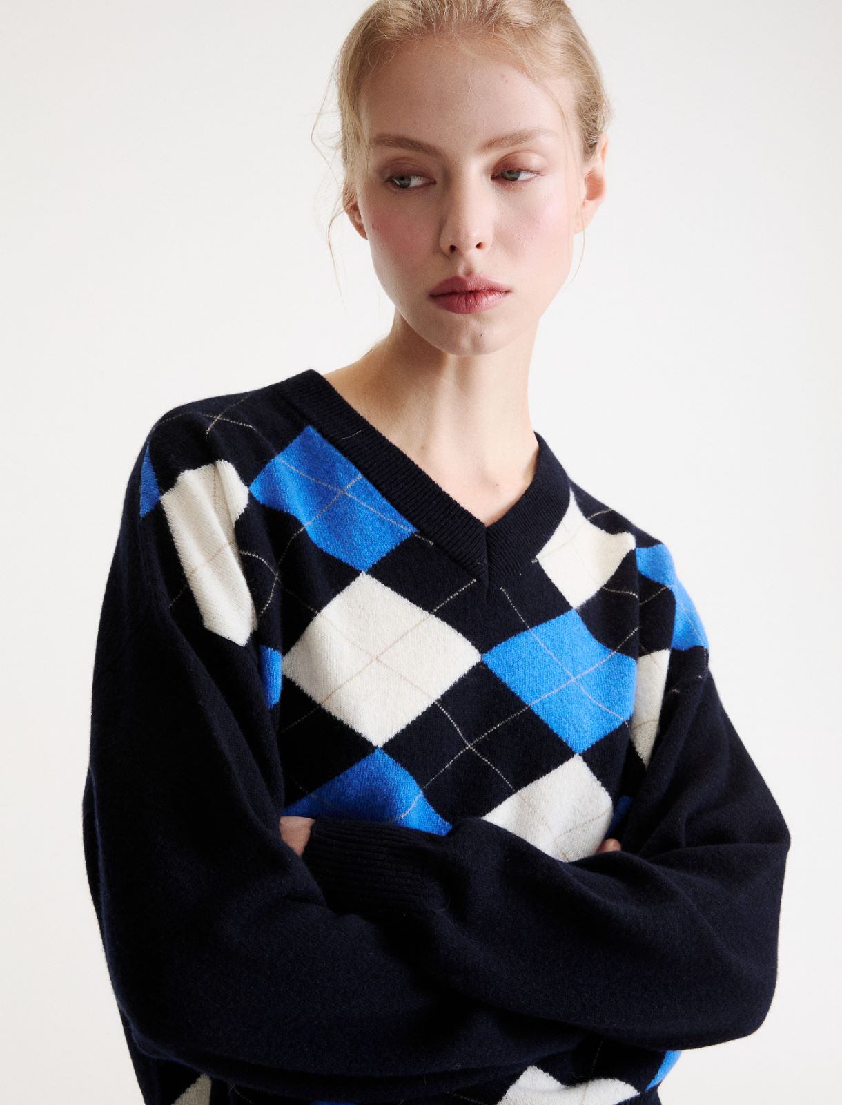 V neck jumper - PERIWINKLE BLUE - Marella - 5