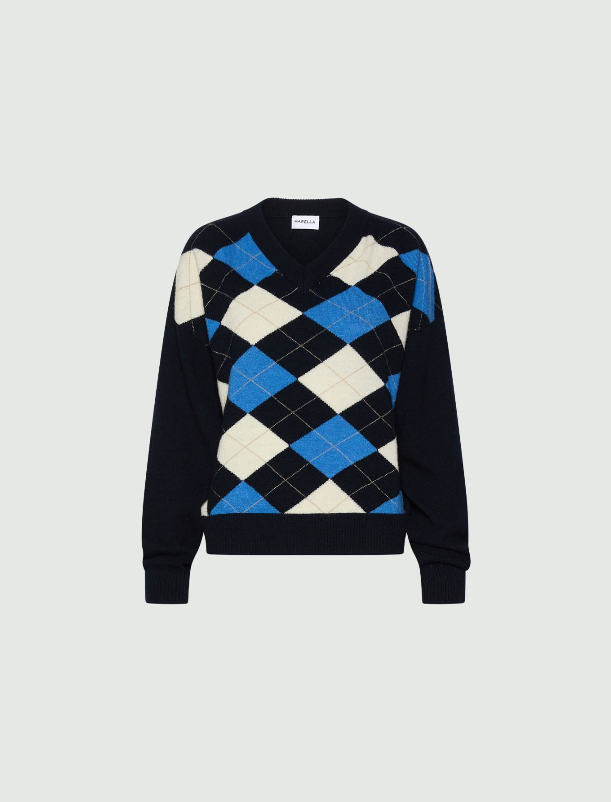 V neck jumper - PERIWINKLE BLUE - Marella