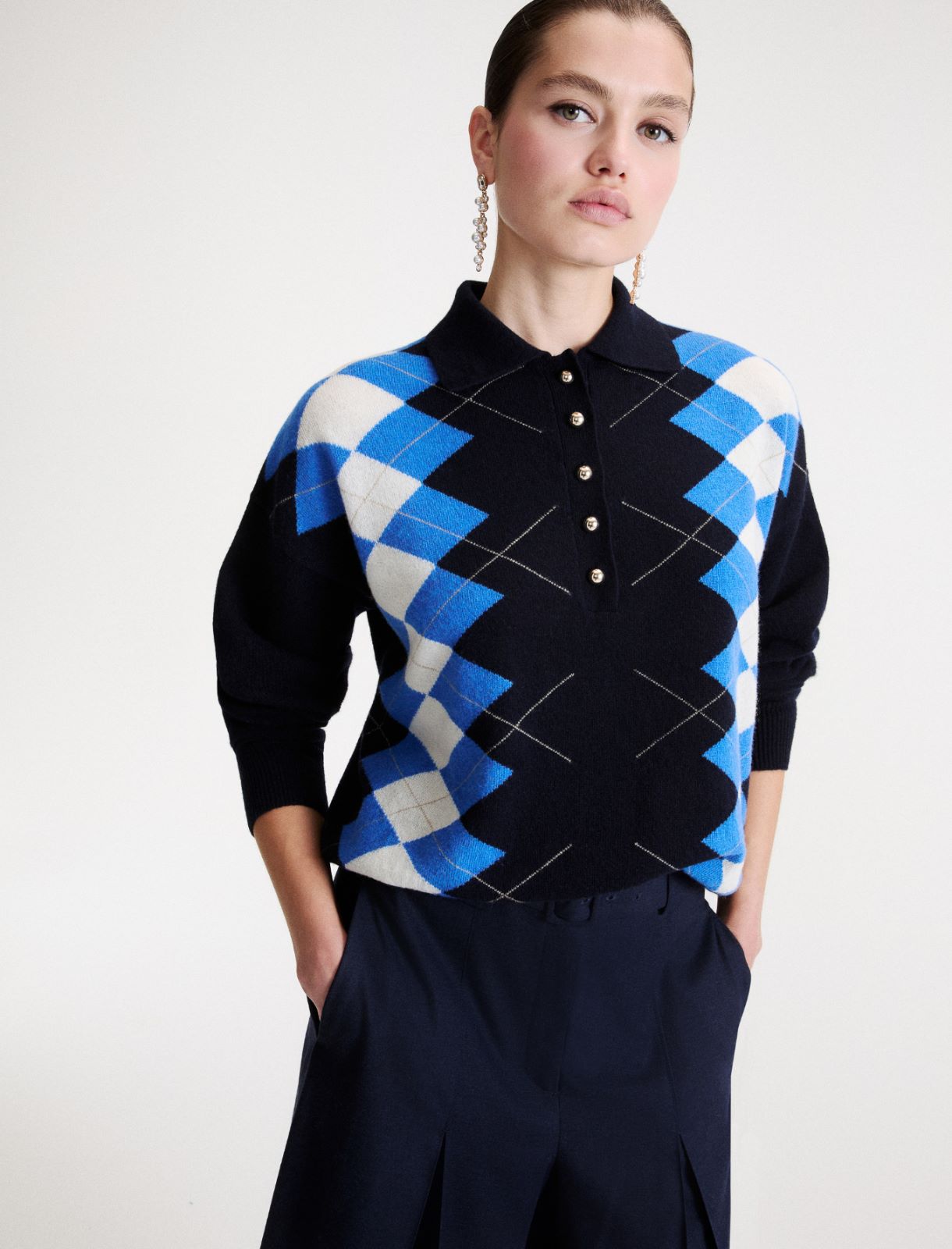 Polo jumper - PERIWINKLE BLUE - Marella - 4