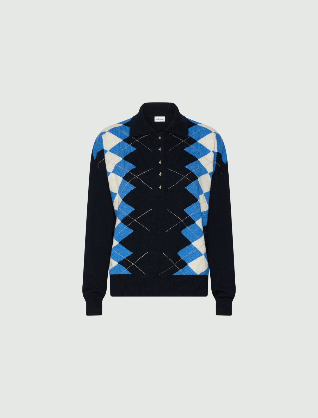 Polo jumper - PERIWINKLE BLUE - Marella