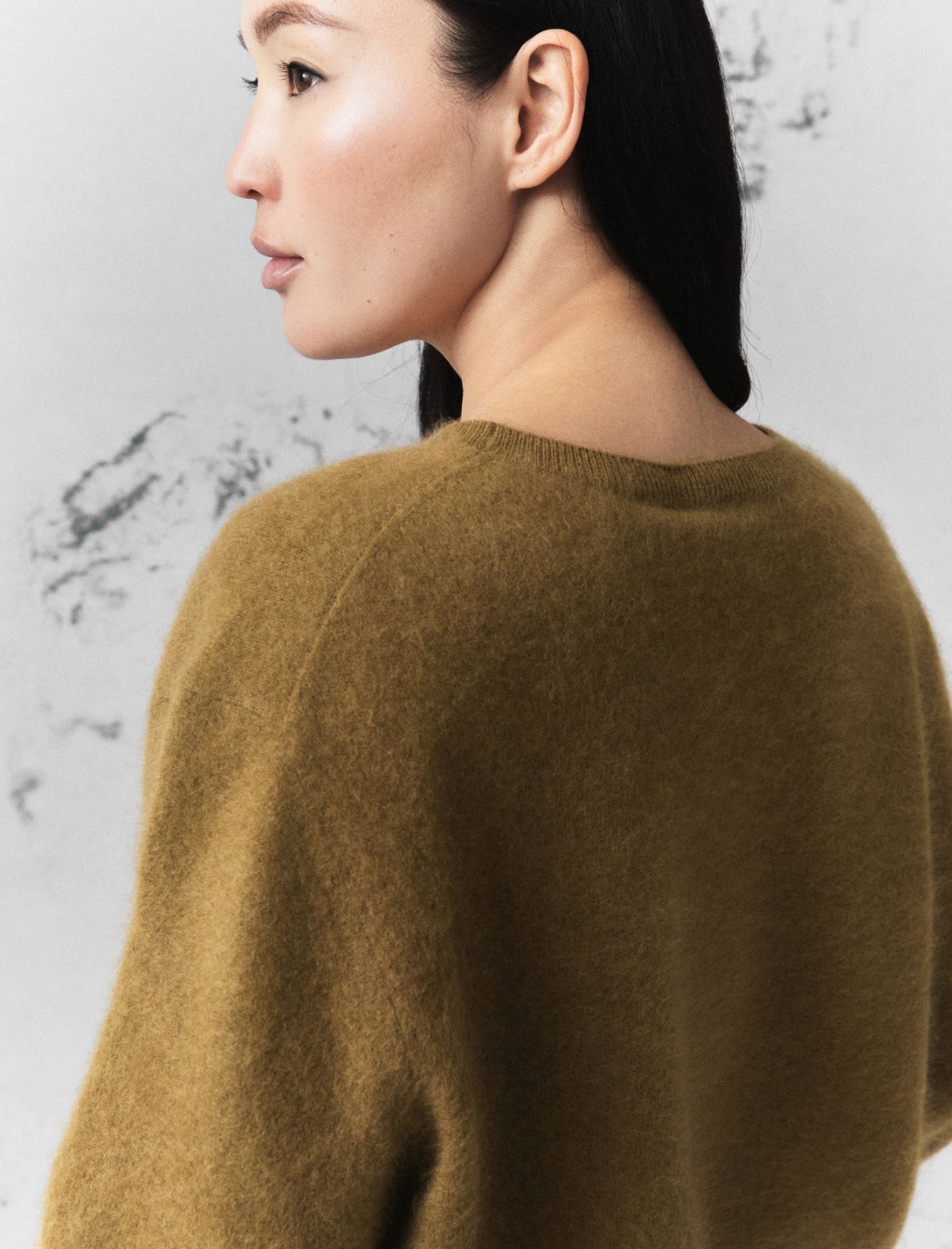 Soft wool and cashmere jumper - OIL GREEN - Marella - 5