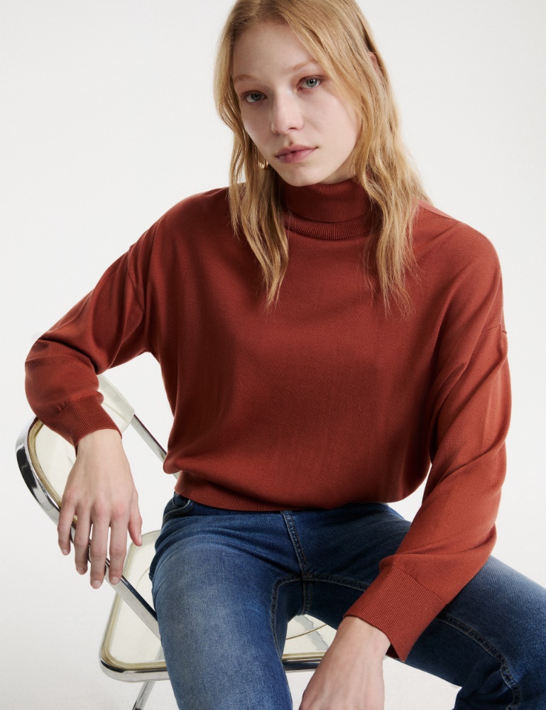 Weicher Rollkragenpullover aus Lyocell - Marella
