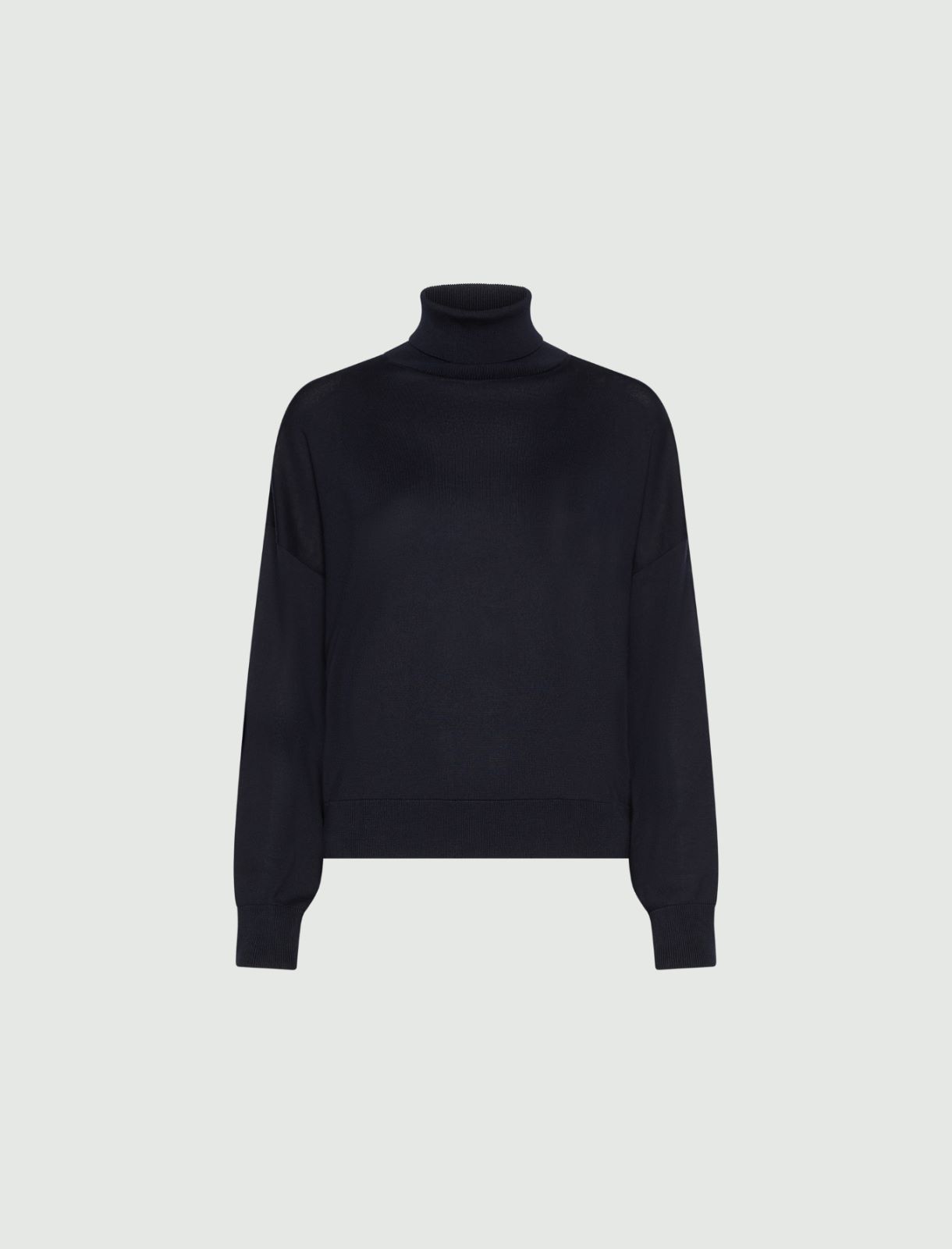 Weicher Rollkragenpullover aus Lyocell - BLAU - Marella