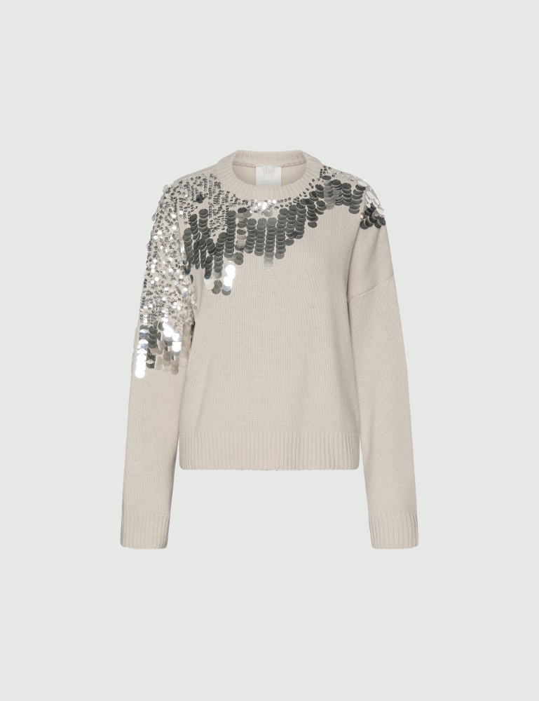 Sequinned pure wool jumper - Marella