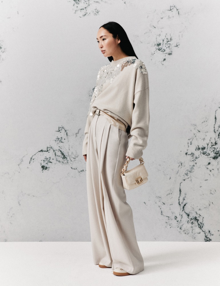 Sequinned pure wool jumper - Marella
