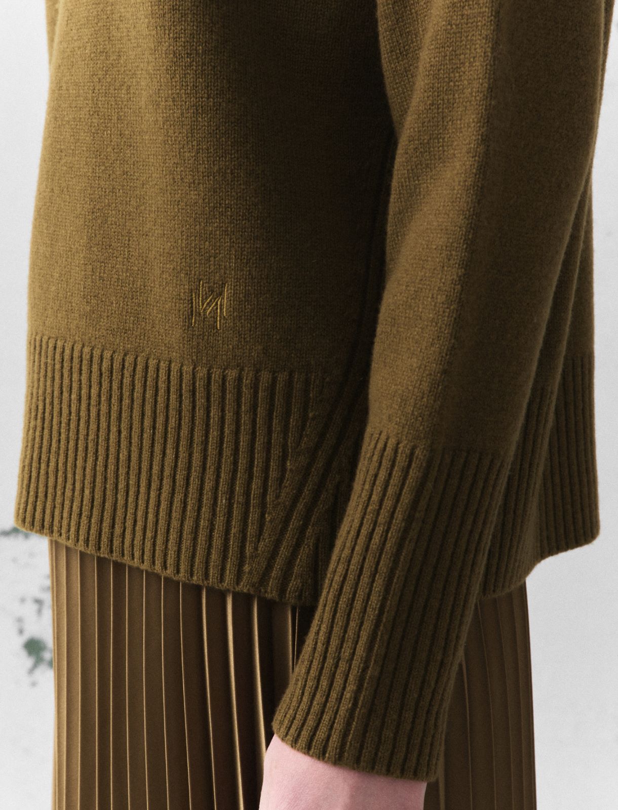 Maglia in pura lana - VERDE OLIO - Marella - 5