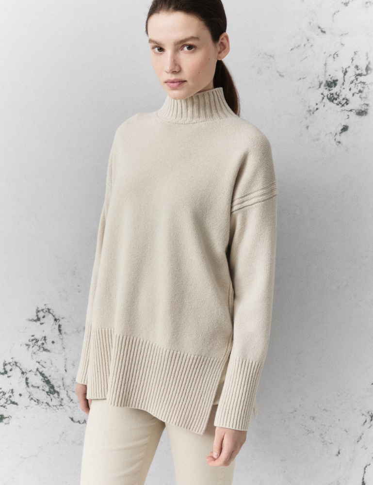 Maglia a lupetto in pura lana - Marella