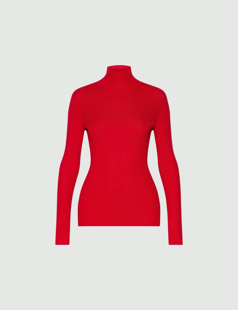 Slim-fit polo-neck jumper - Marella