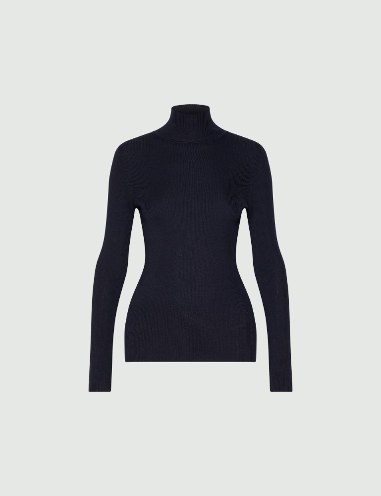 Slim-fit polo-neck jumper - Marella