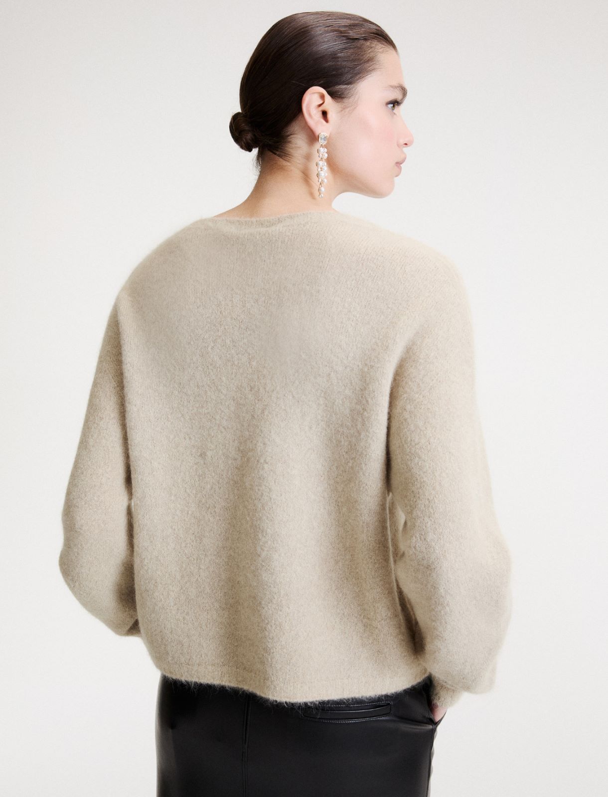 Suri alpaca crew-neck jumper - OREGANO - Marella - 3