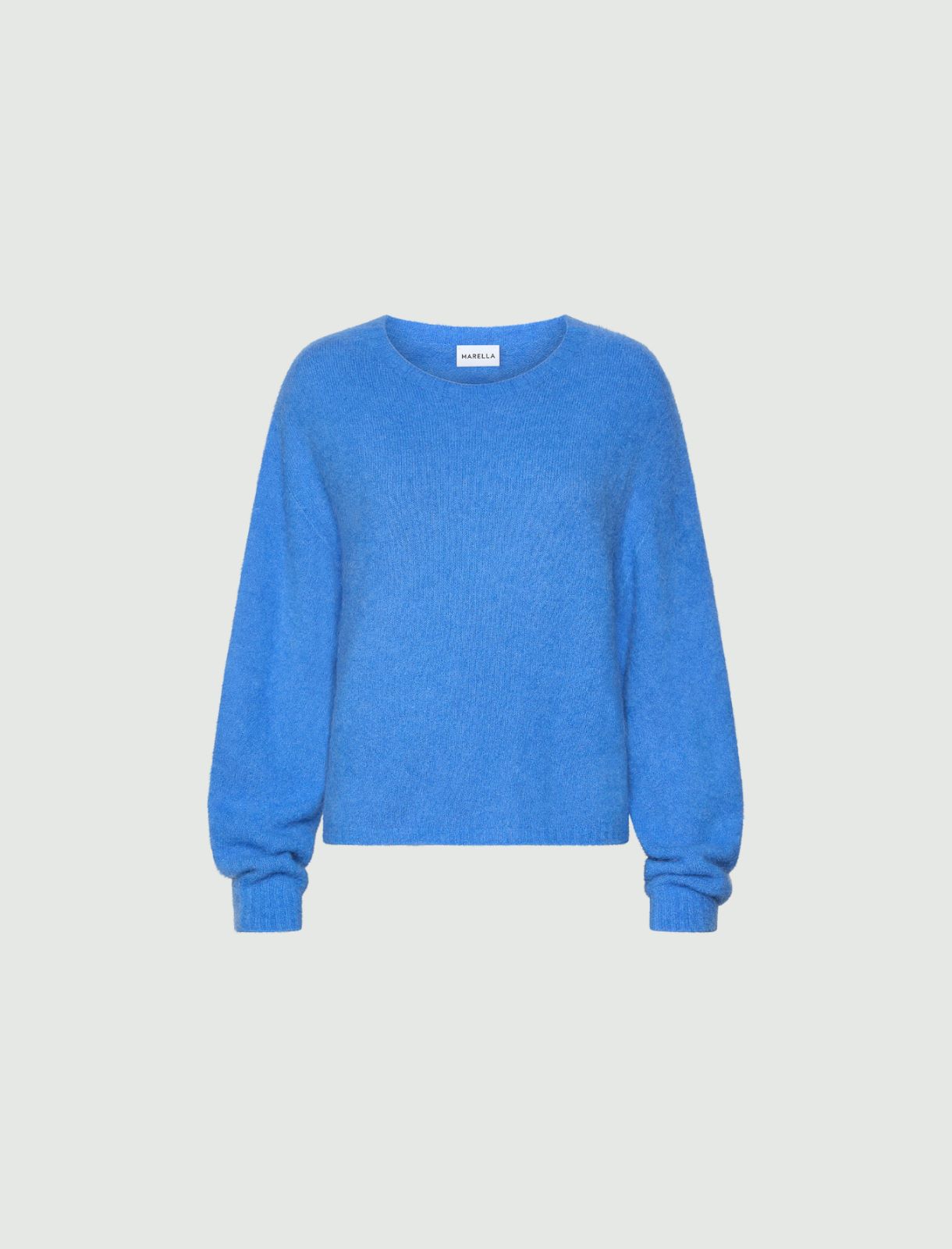 Suri alpaca crew-neck jumper - PERIWINKLE BLUE - Marella