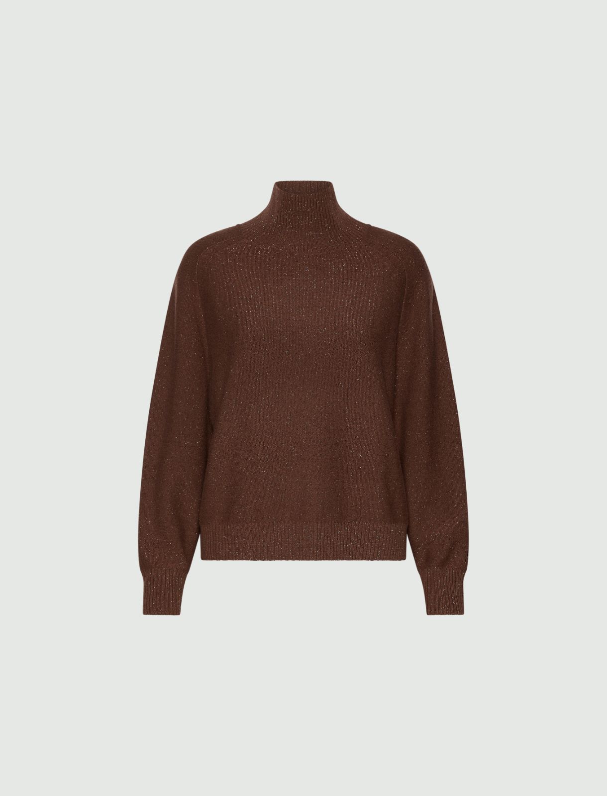 Pullover aus Wolle, Kaschmir und Lurex - KARAMELL - Marella