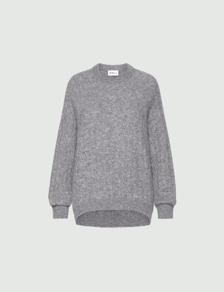 Cable-knit nubbed yarn jumper - Marella