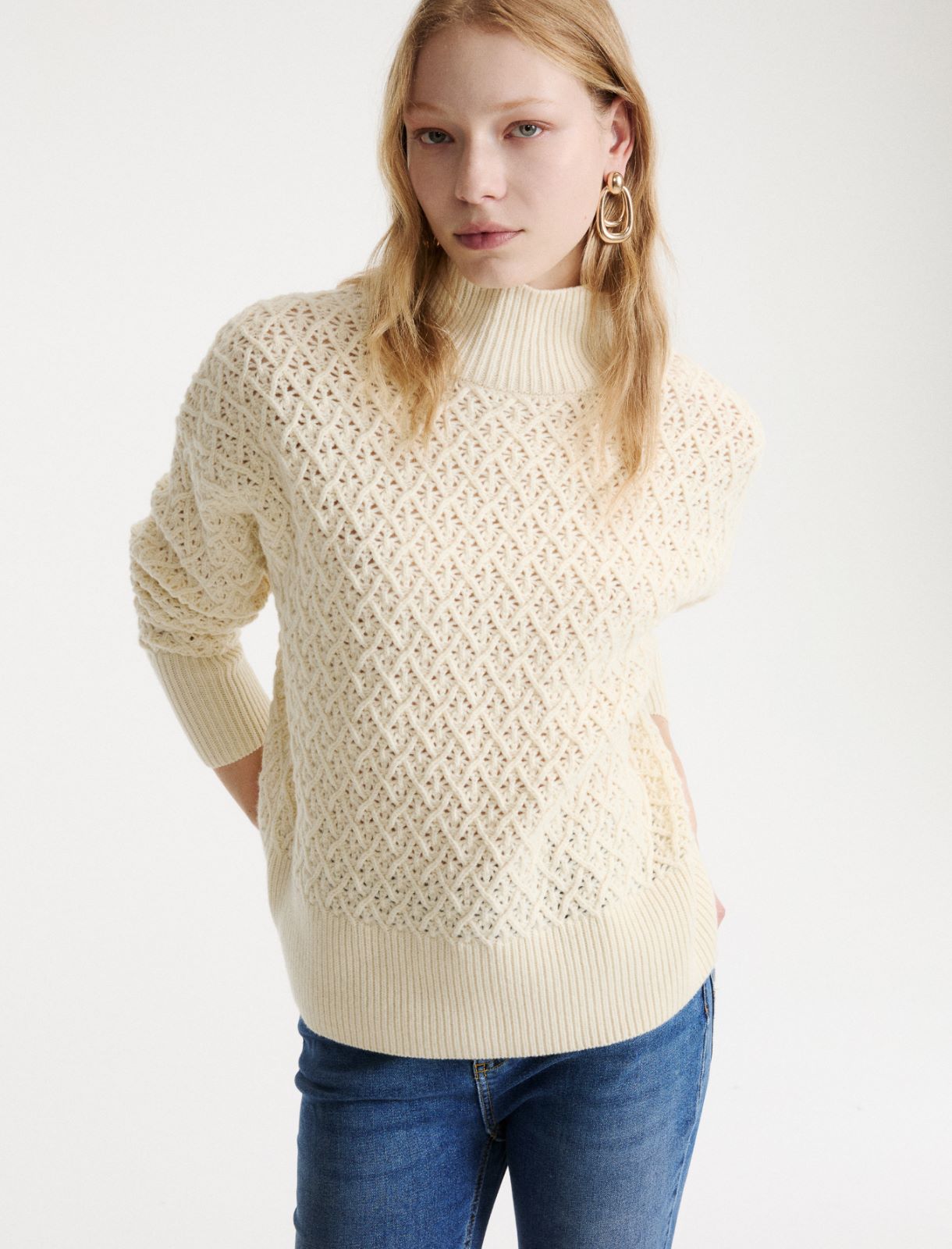 Jersey de cuello subido de lana merina - NATA - Marella - 4