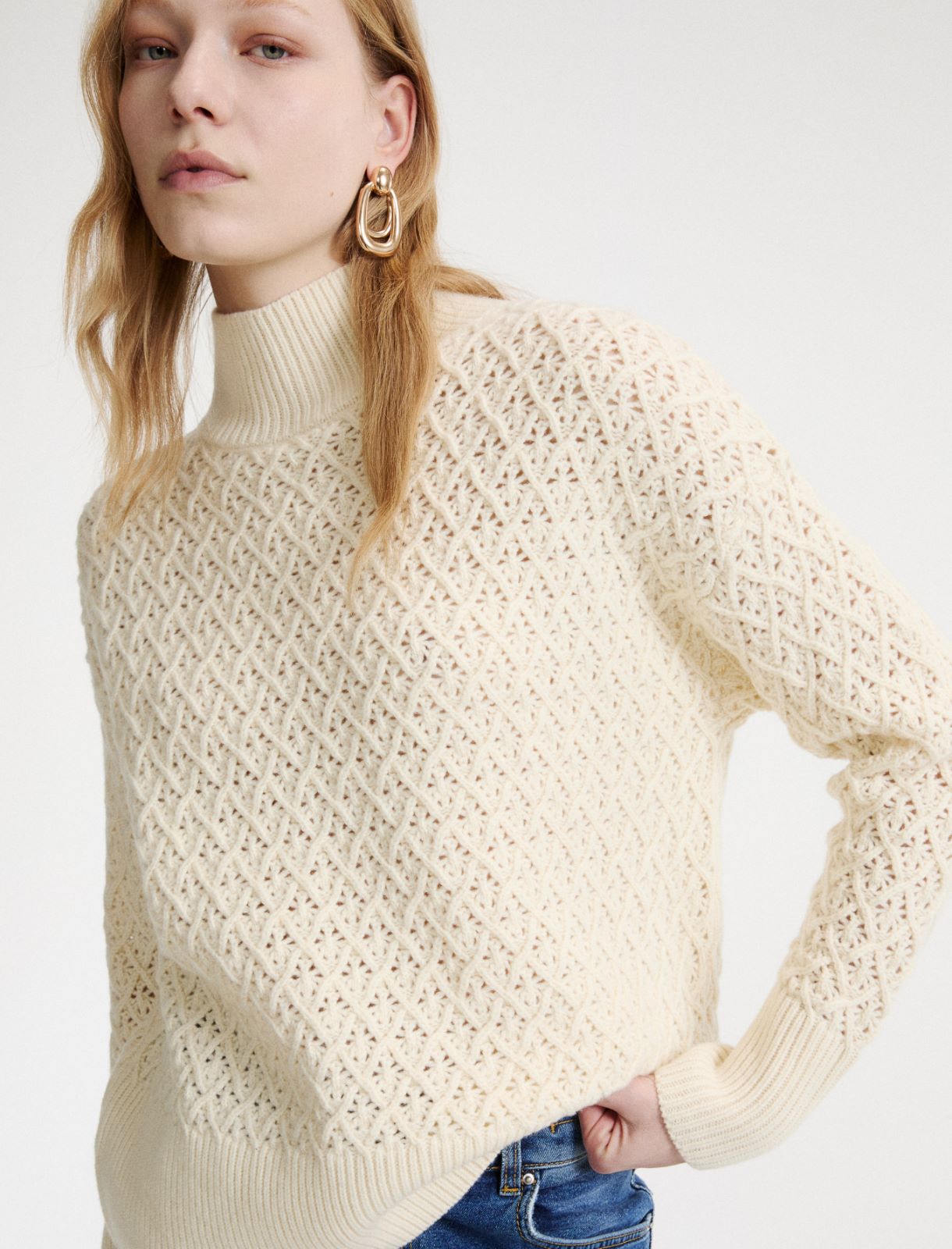 Jersey de cuello subido de lana merina - NATA - Marella - 5
