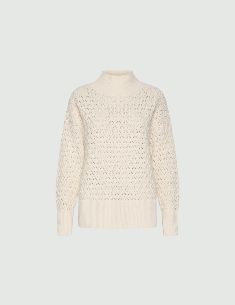 Jersey de cuello subido de lana merina - Marella
