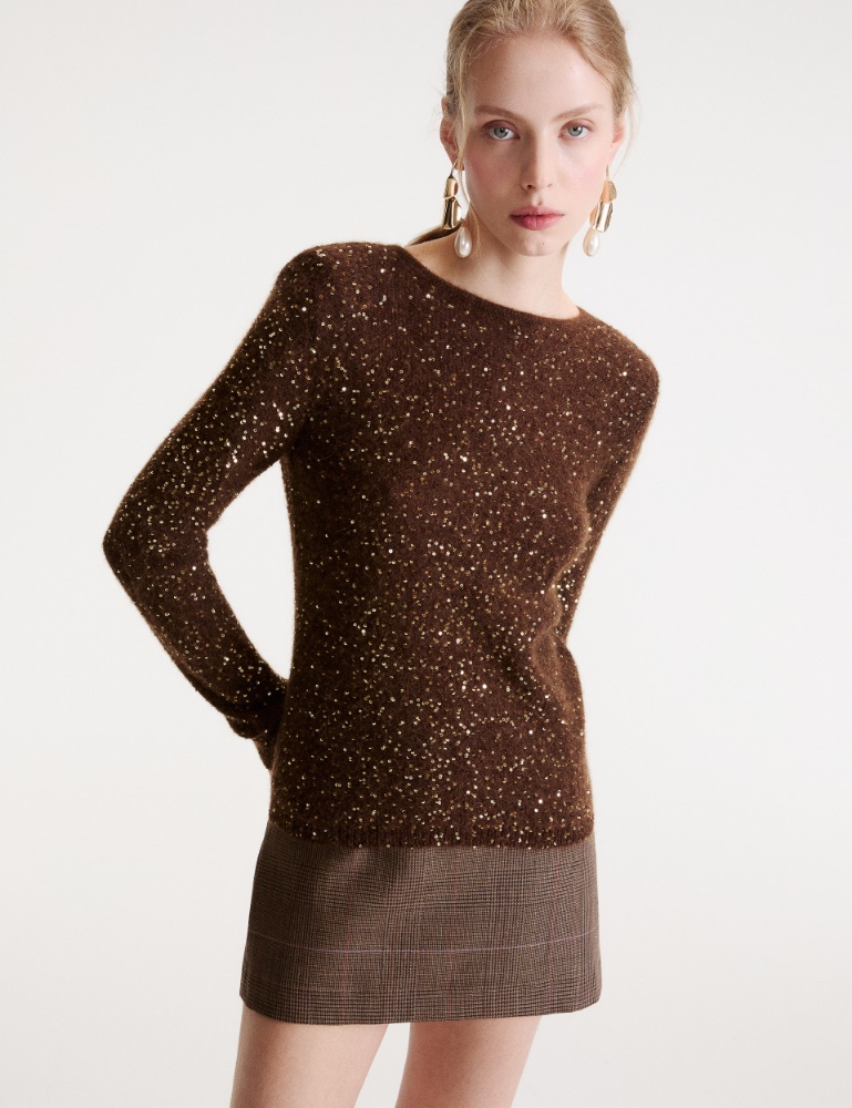 Sequinned alpaca jumper - Marella