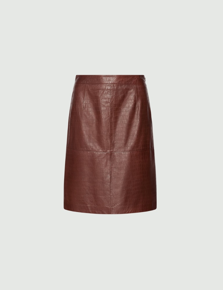 Leather pencil skirt - Marella
