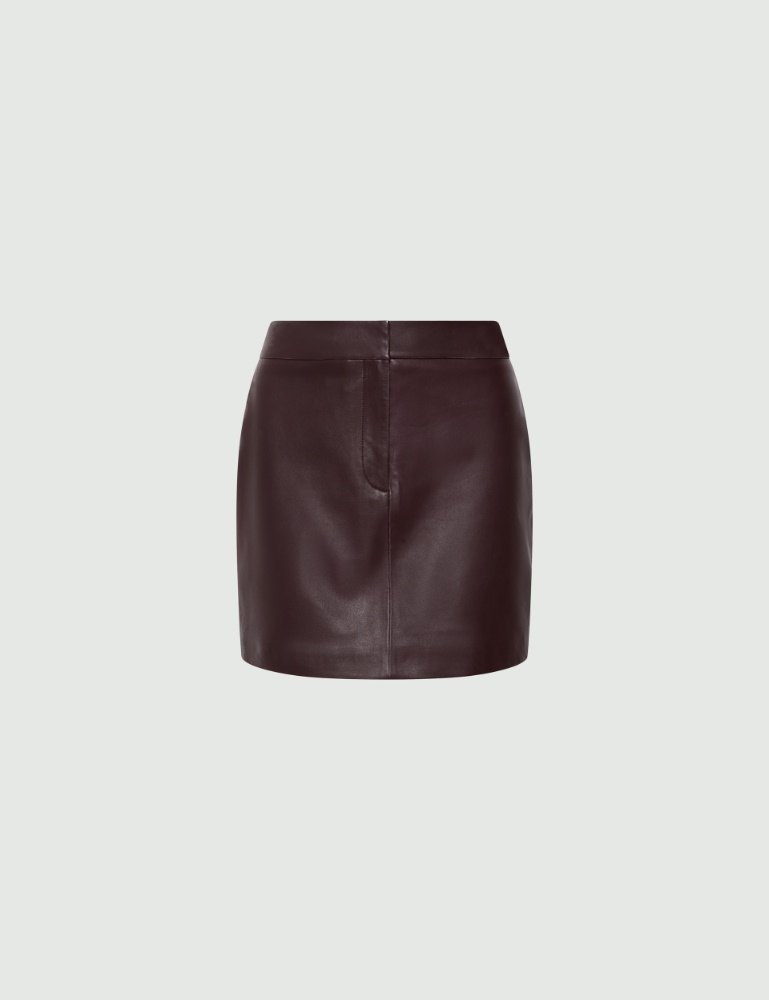 Leather mini skirt - Marella