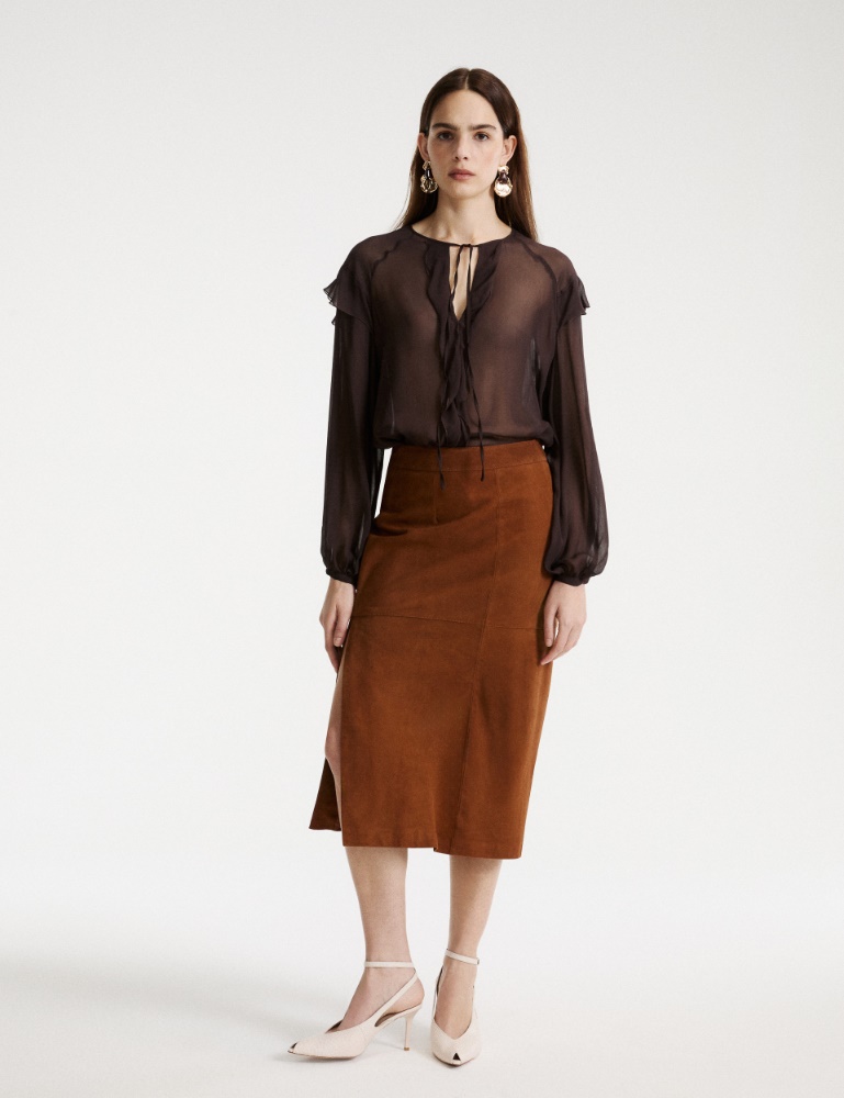 Suede pencil skirt - Marella