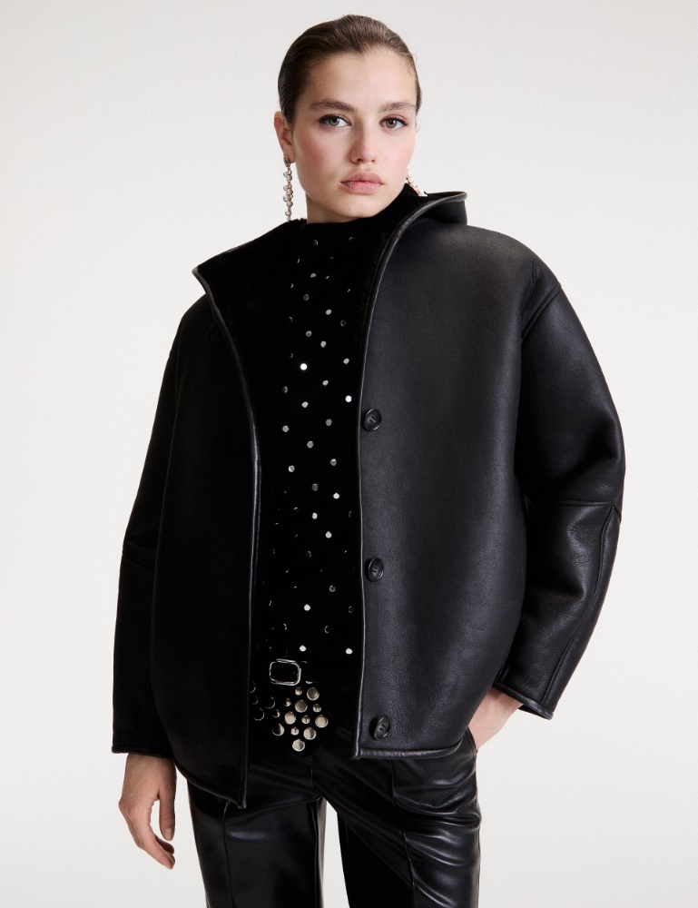 Hooded shearling jacket - Marella