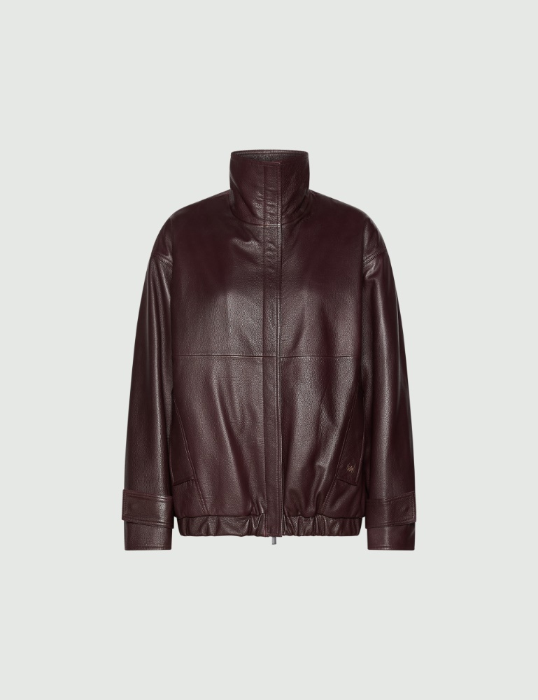 Nappa leather bomber jacket - Marella