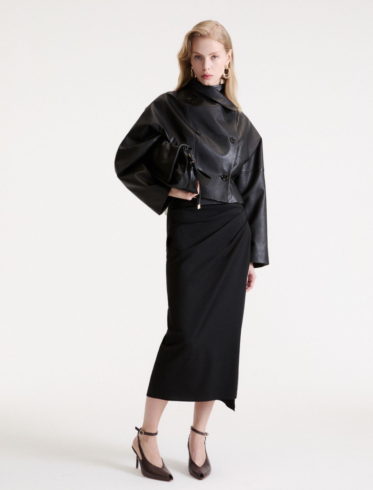 Nappa leather jacket - BLACK - Marella - 2