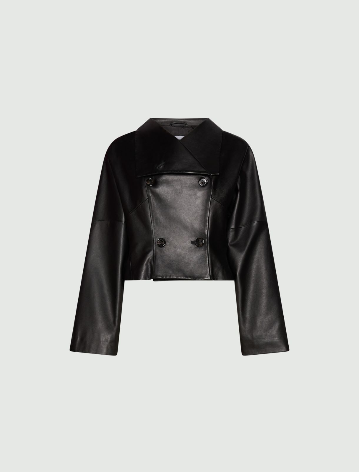 Nappa leather jacket - BLACK - Marella