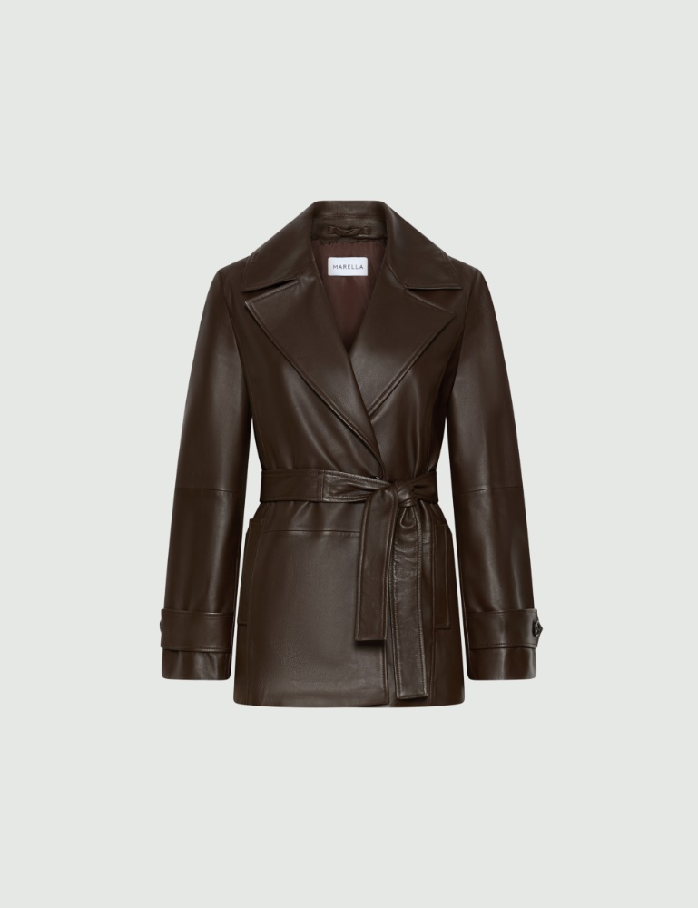Nappa leather trench coat - Marella