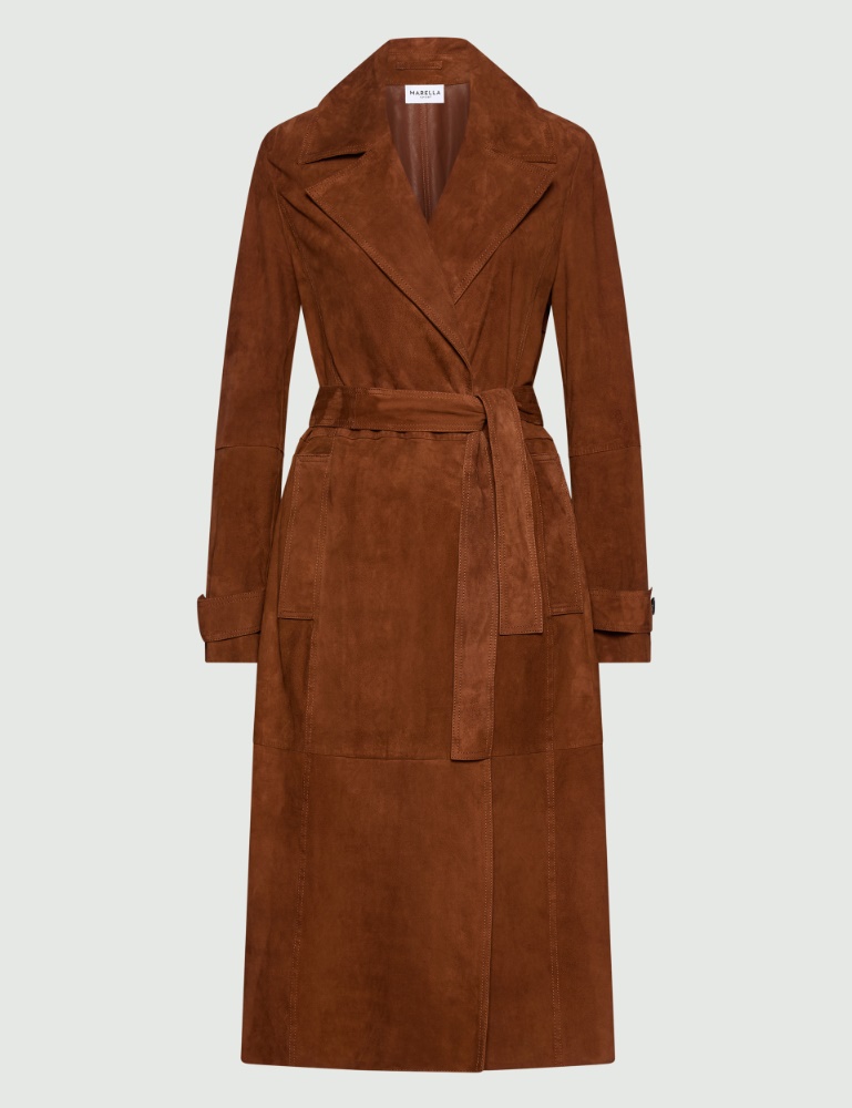 Suede trench coat - Marella