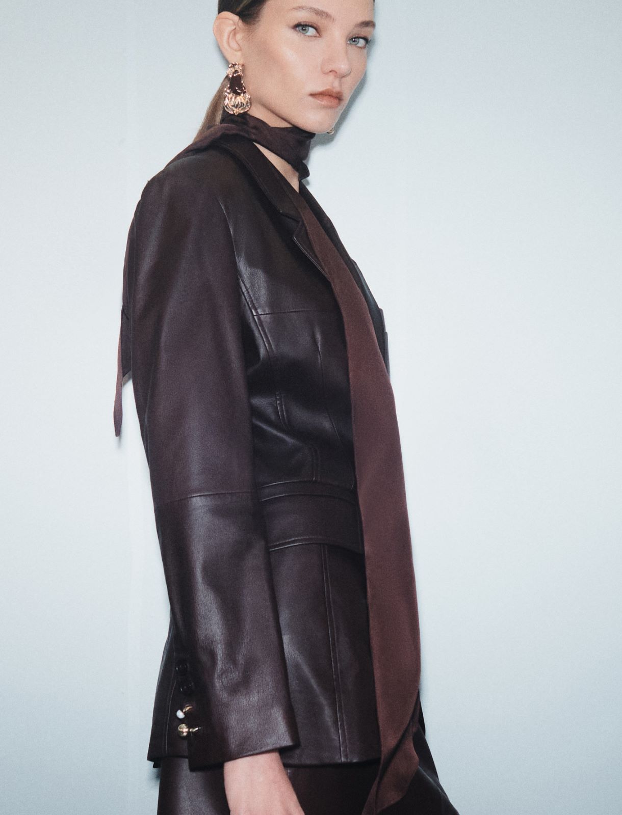 Blazer in nappa - BORDEAUX - Marella - 5