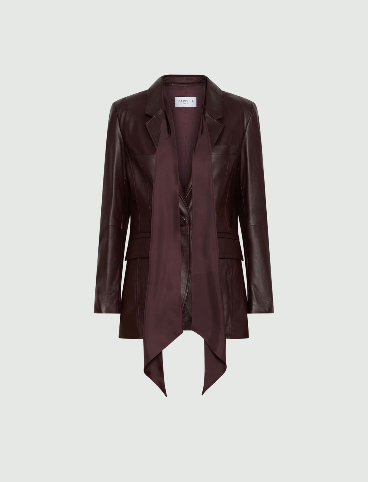 Blazer in nappa - BORDEAUX - Marella